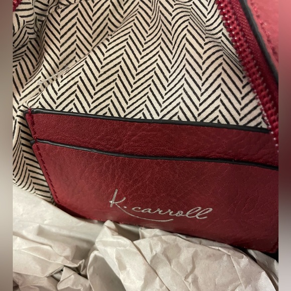 K. Carroll Willow Mini Backpack Crossbody Brick - Picture 4 of 7